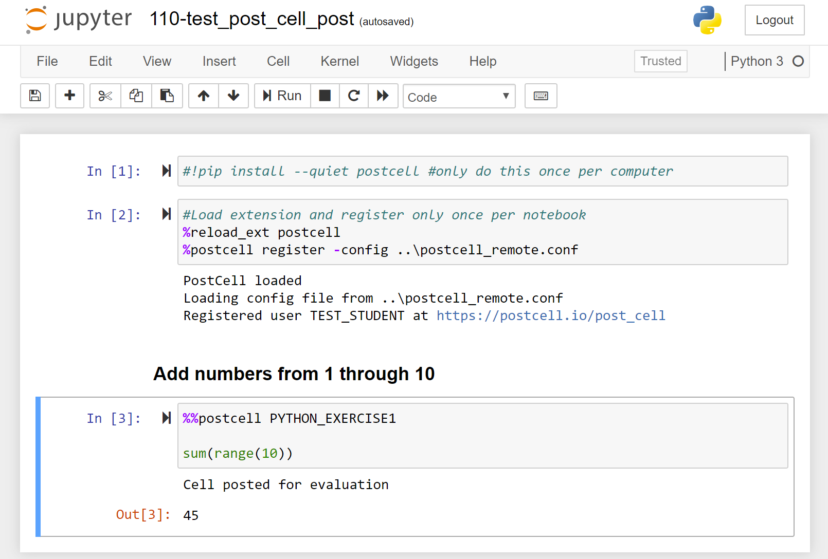 Jupyter Screenshot